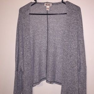 Gray loose cardigan
